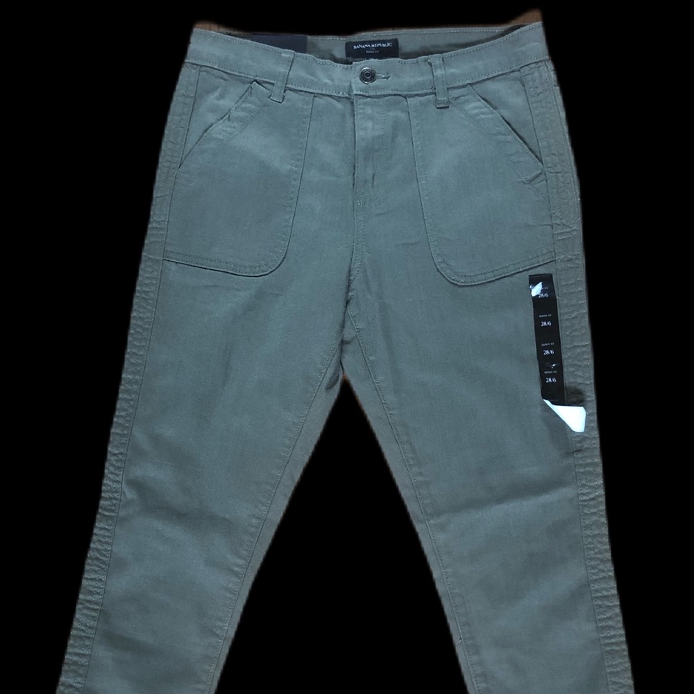 NWT Banana Republic mid-rise skinny military pants, sz. 6